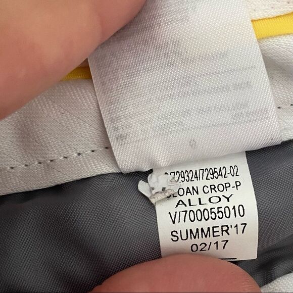 Banana Republic Sloan Crop Gray Pants SZ 6 - Picture 6 of 7